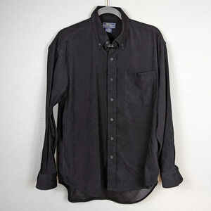 Great Northwest Clothing Company Black Button down Shacket/dress shirt Size Med